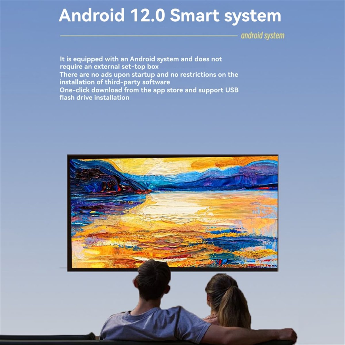 Home Cinema Quad - A69Z 1080P Projector for Android12 WiFi
