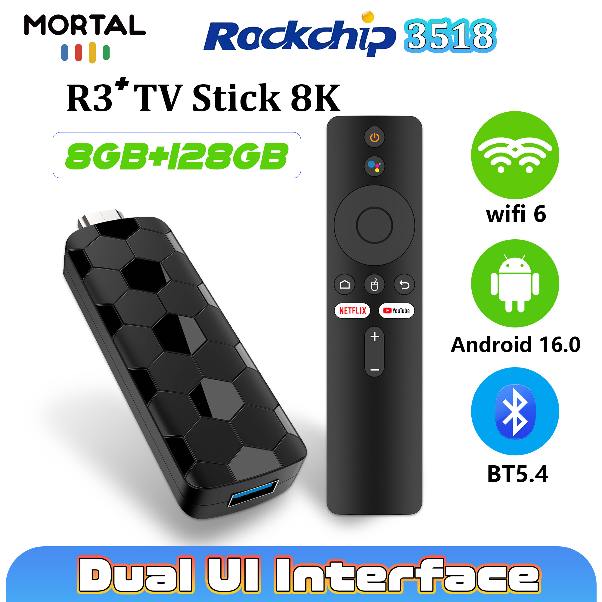 Home Cinema App - Mortal R3+ TV Stick Android 16