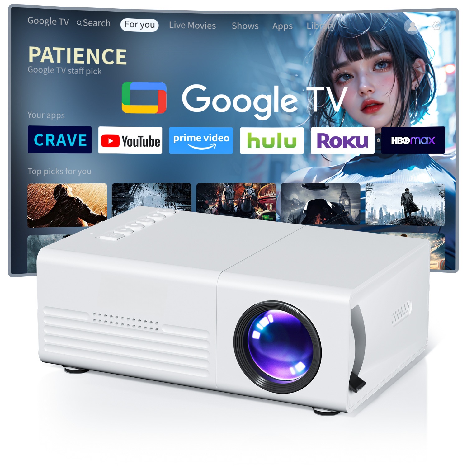 Home Cinema Compact - Mini Projector TFT LCD Wifi Bluetooth