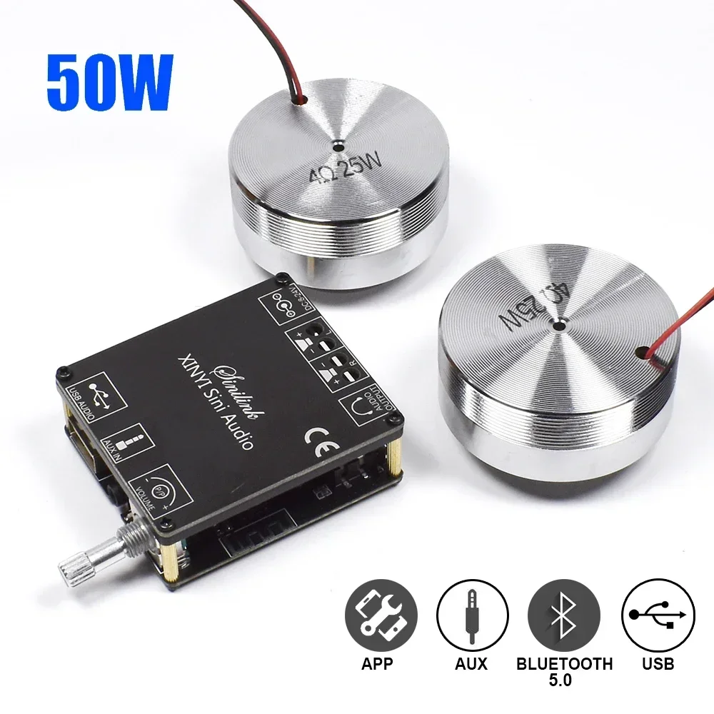 Home Cinema Idea - 2*25W Portable Stereo Vibration Speaker Audio