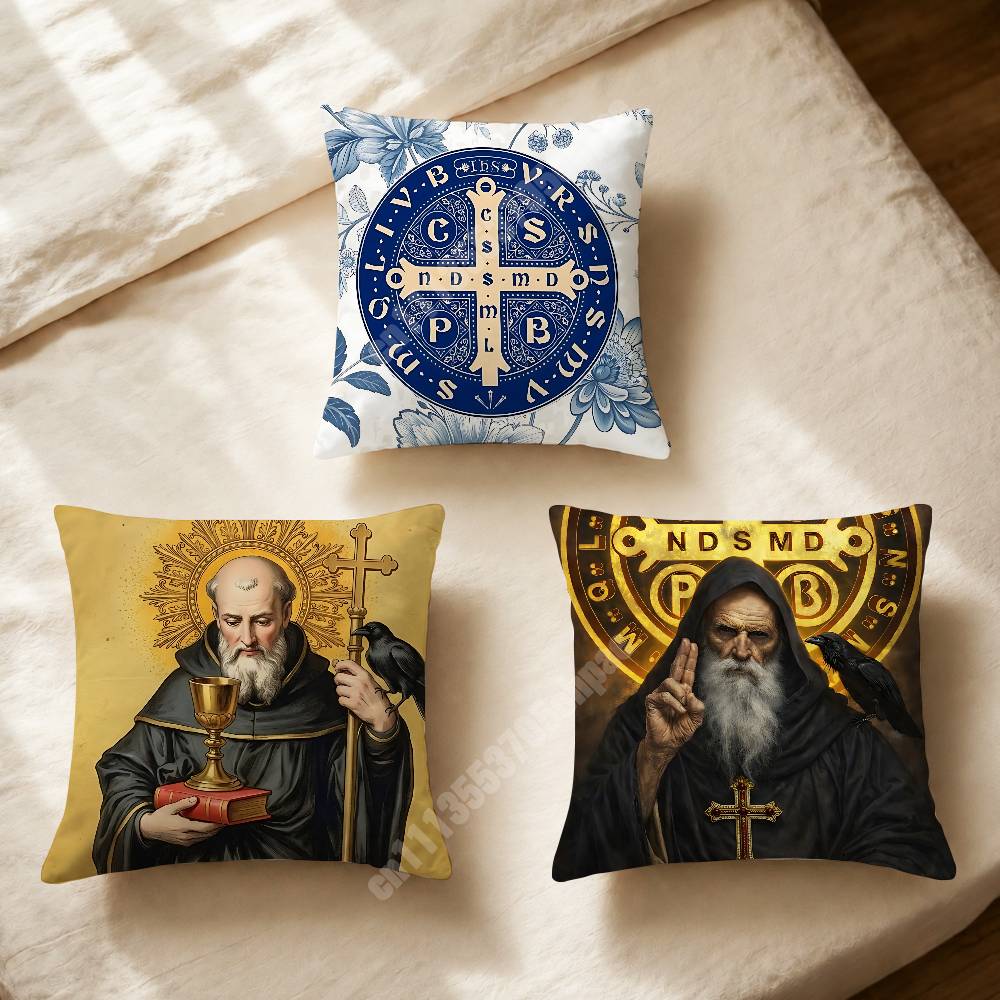 Home Cinema Couch - Sao Bento St Benedict Cross Printed