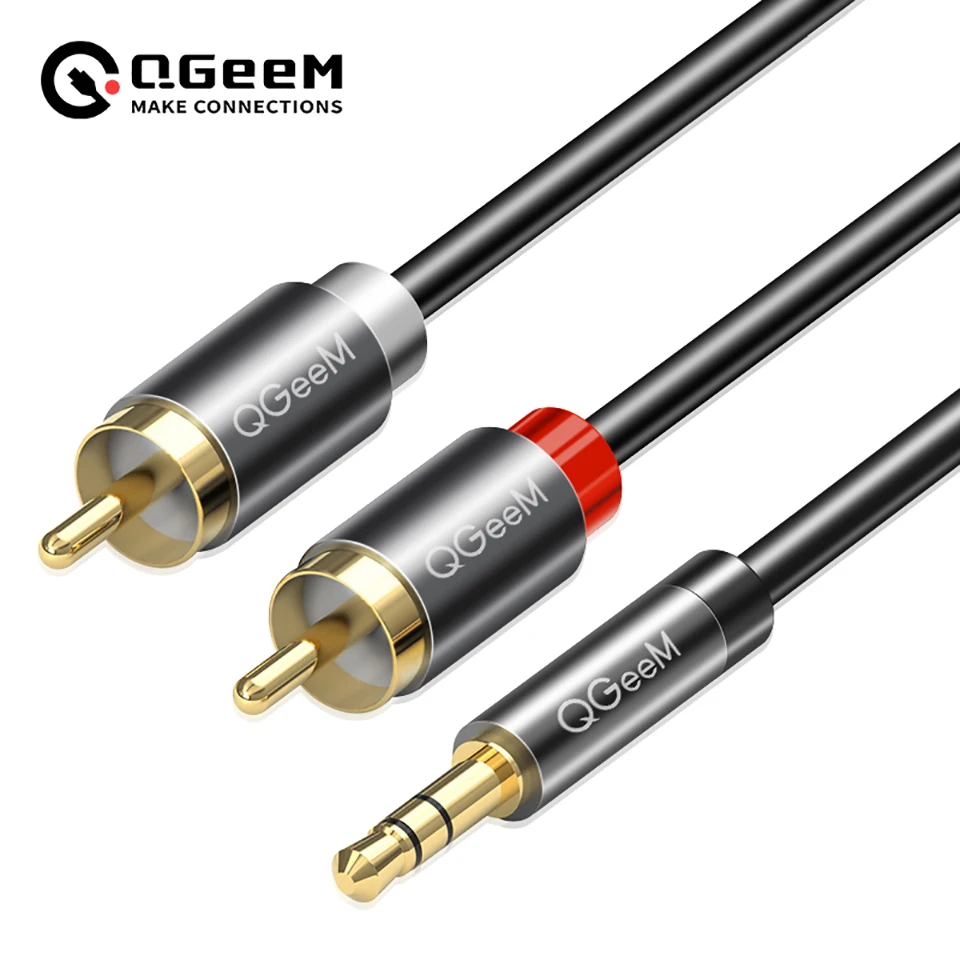 QGeeM RCA Cable 2RCA to 3.5 Au - Home Cinema Idea review and price