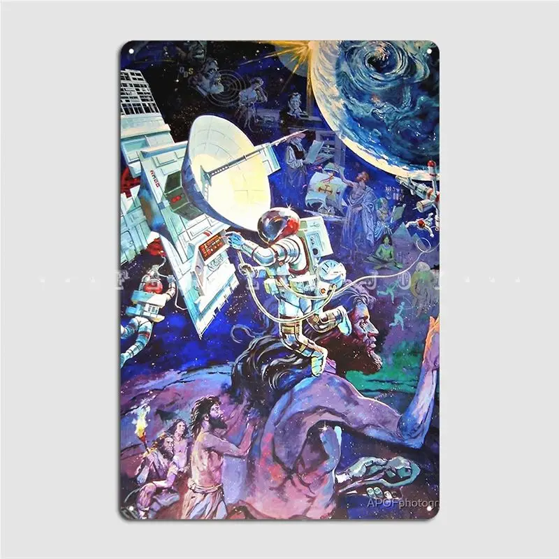 Spaceship Earth Mural Metal Si - Home Cinema Wall Design review and price