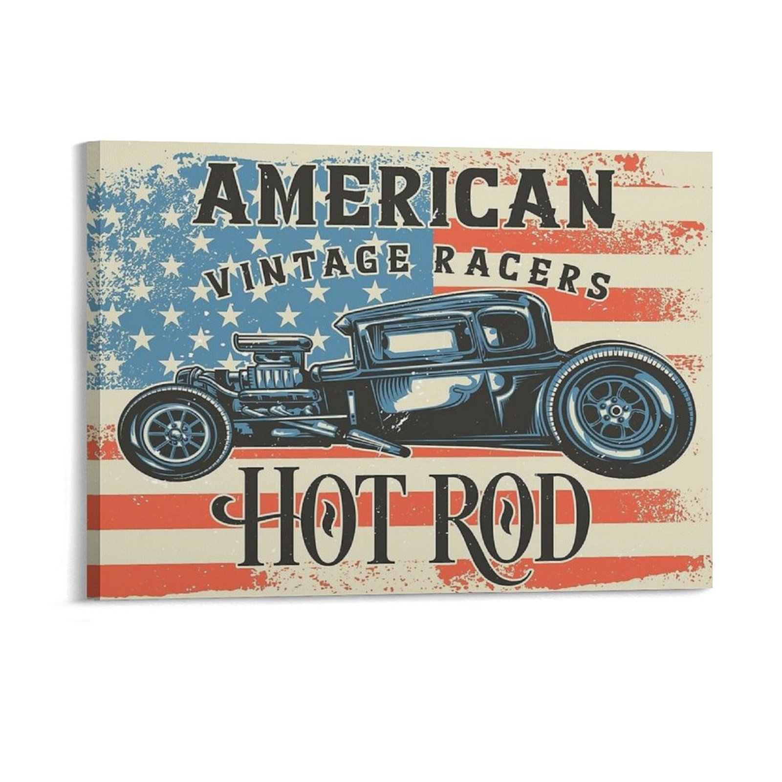 American Hot Rod Canvas Painti - Home Cinema Wall Design review and price