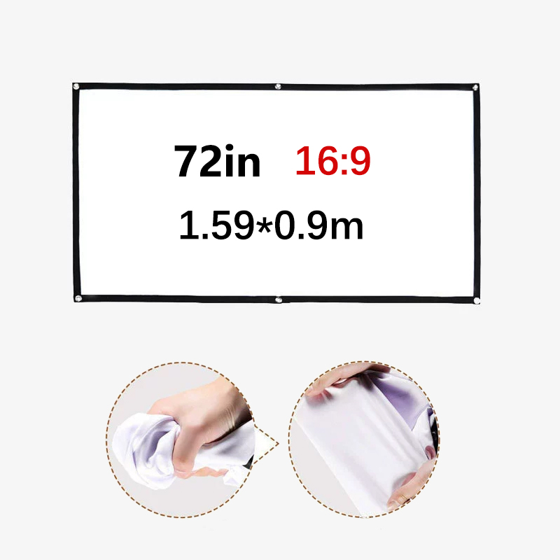 Portable Projector Screen 60/7 - Home Cinema Projector Screen review and price