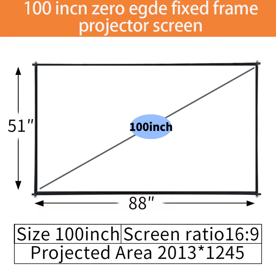 XIAOHUI 100/120 inch ALR Proje - Home Cinema Projector Screen review and price