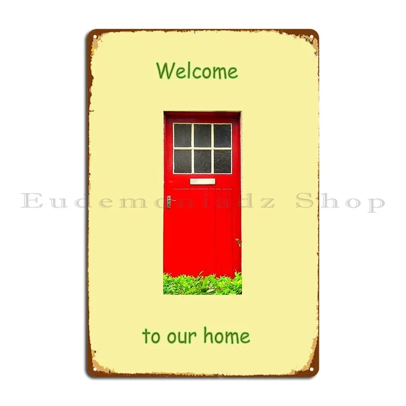 Welcome To Our Home Metal Plaq - Home Cinema Wall Design review and price