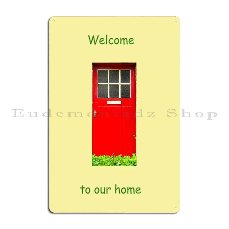 Welcome To Our Home Metal Plaq - Home Cinema Wall Design review and price