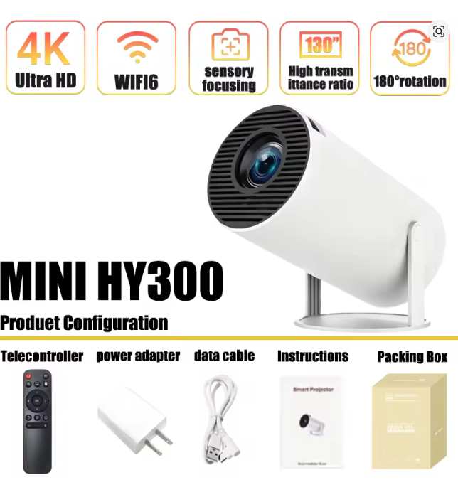 Mini HY300 Portable Projector  - Home Cinema Compact review and price