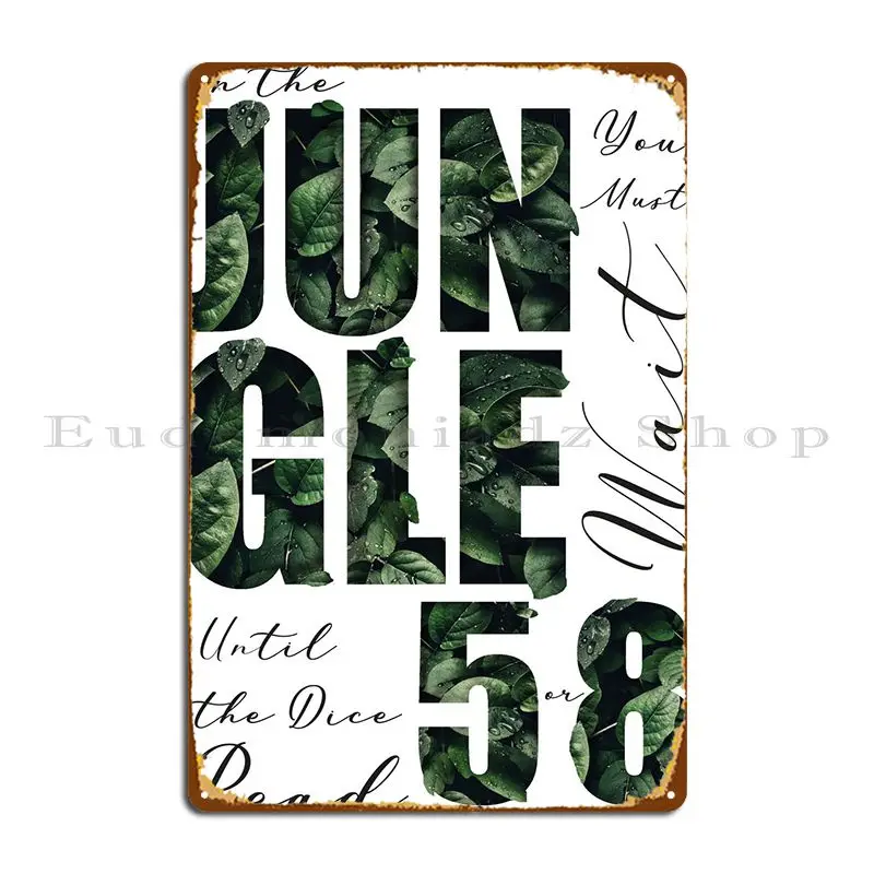 Jungle Of Jumanji Metal Sign W - Home Cinema Wall Design review and price
