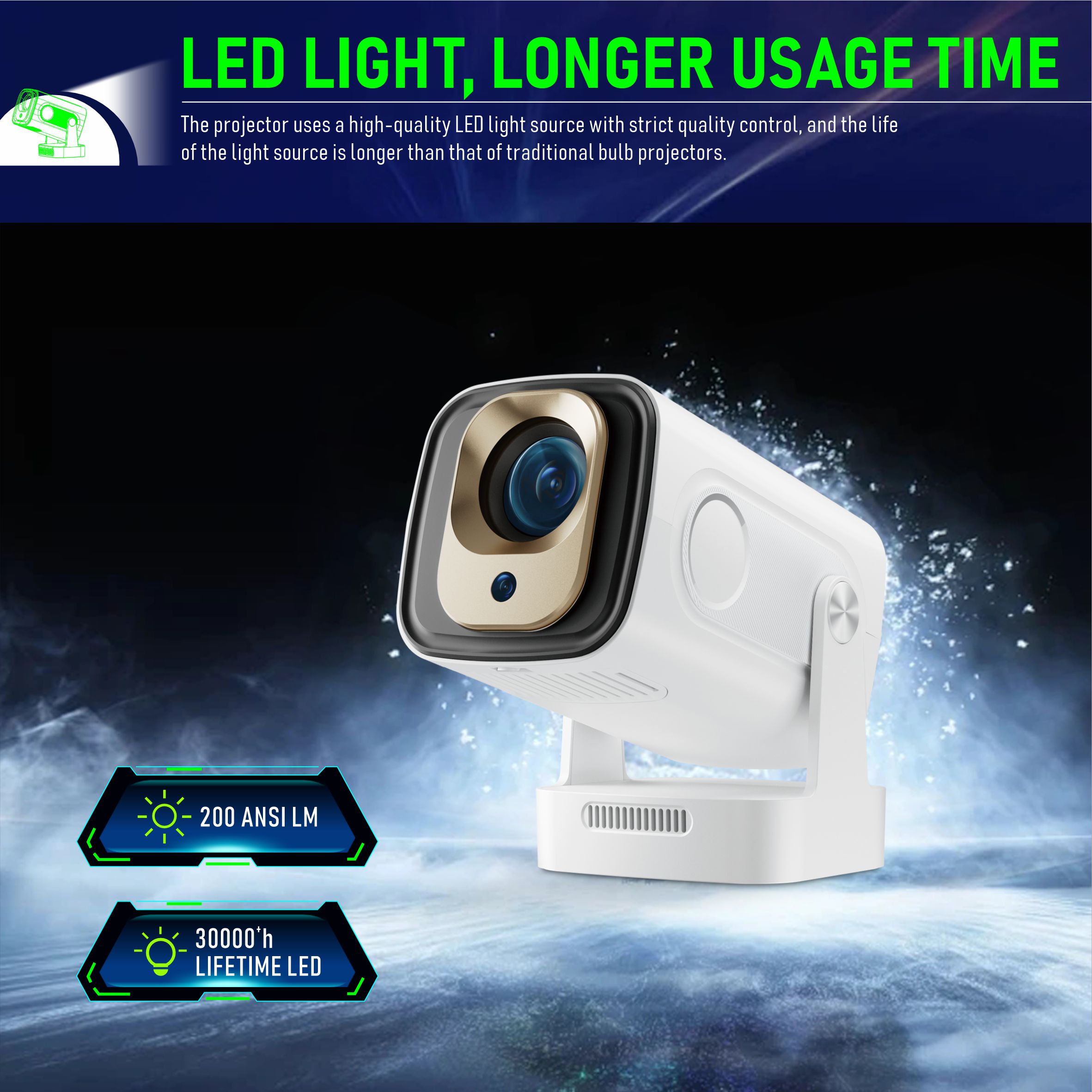 HY260Pro Smart Projector Suppe - Home Cinema Quad review and price