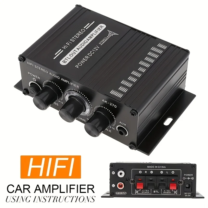 AK-270 400W Mini Power Amplifi - Home Cinema Idea review and price