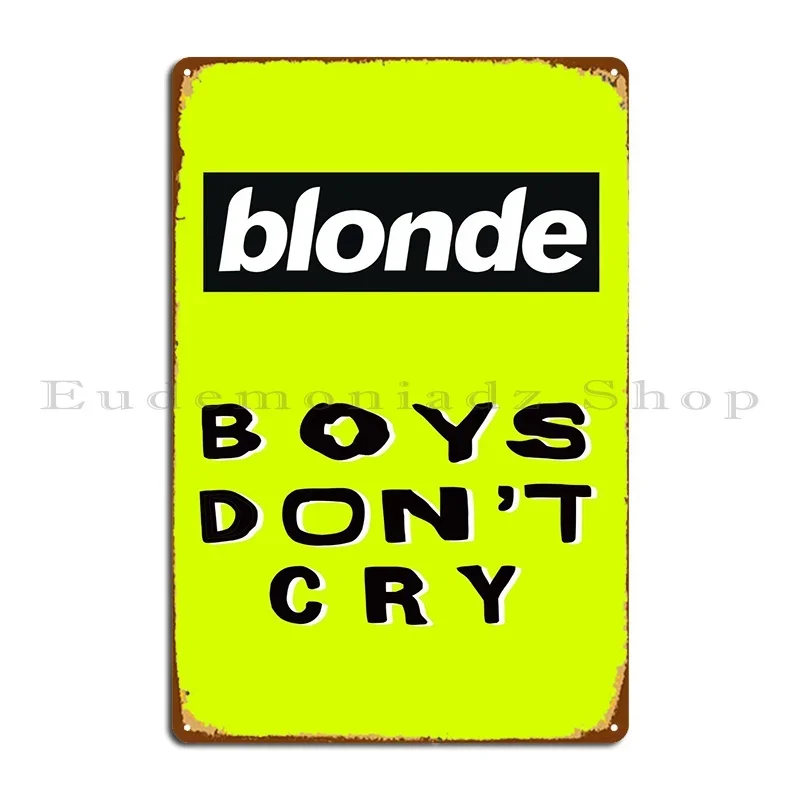 Boys Dont Cry Metal Sign Wall  - Home Cinema Wall Design review and price