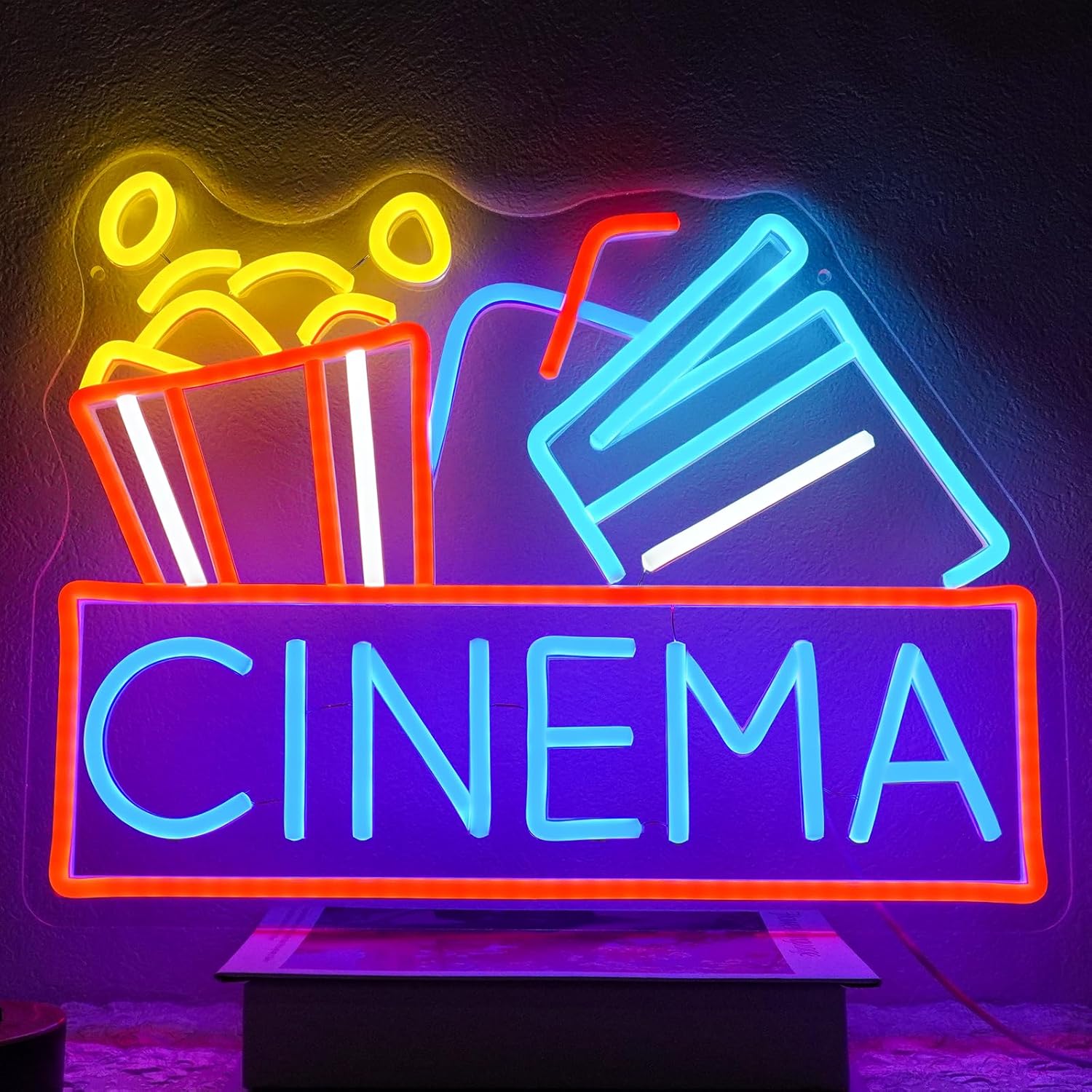 Cinema Neon Sign USB Powered L - Home Cinema Design review and price
