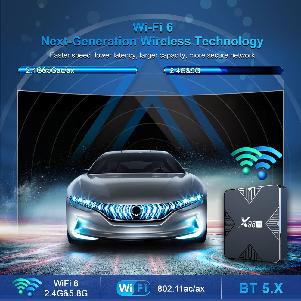 X98H TV Box Android12 Allwinne - Home Cinema Quad review and price