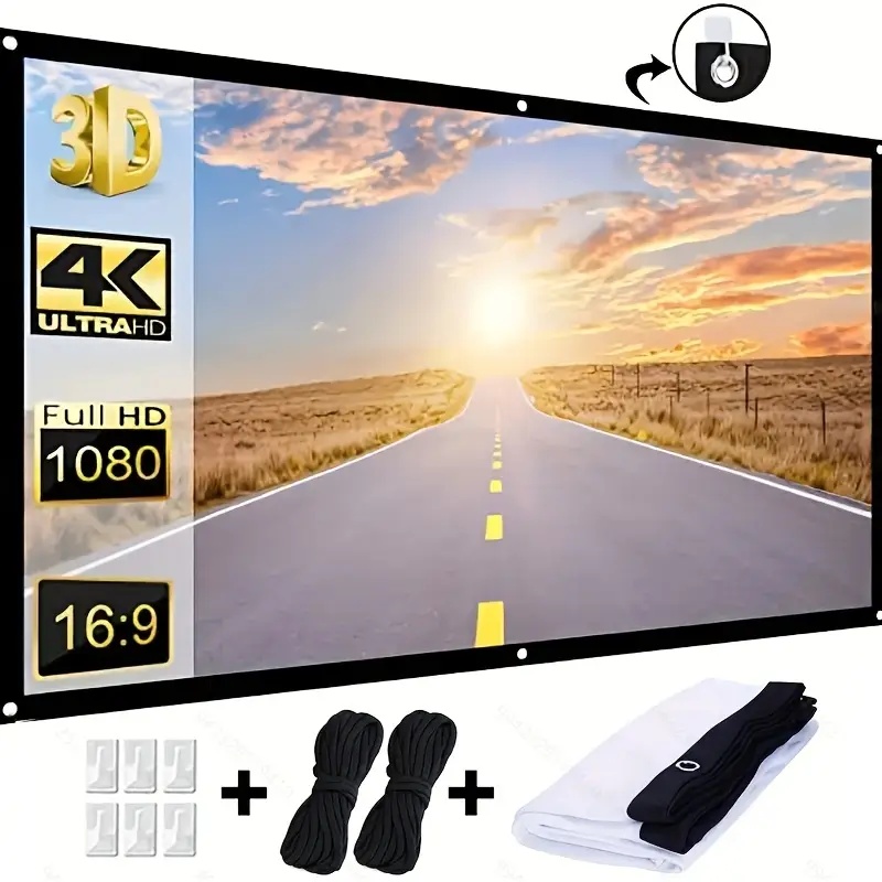Projector Screen 16:9 Indoor/O - Home Cinema Projector Screen review and price