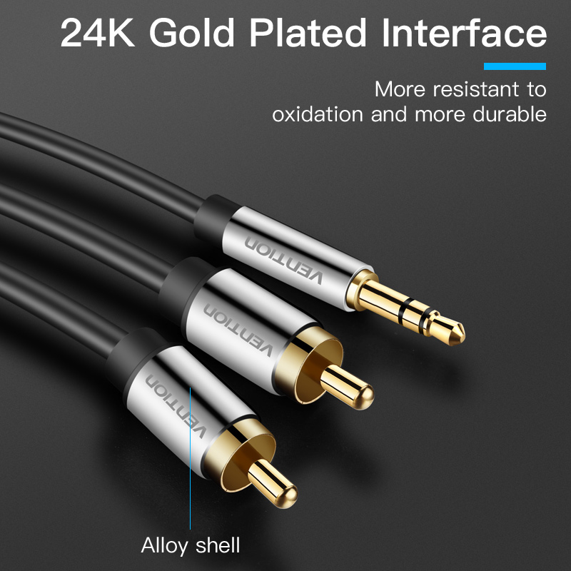Vention RCA Cable 3.5 to 2rca  - Home Cinema Idea review and price