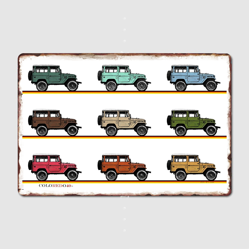 Retro Land Cruiser Fj40 Metal  - Home Cinema Wall Design review and price